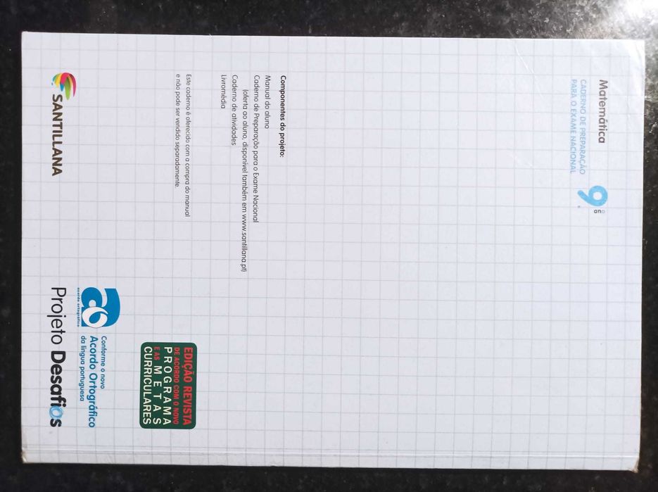 Matemática - Caderno de Preparação Para o Exame Nacional - Bom Estado