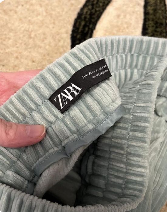 Плюшеві довгі штани zara зара