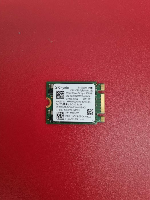 SSD NVMe 256GB M.2 2230