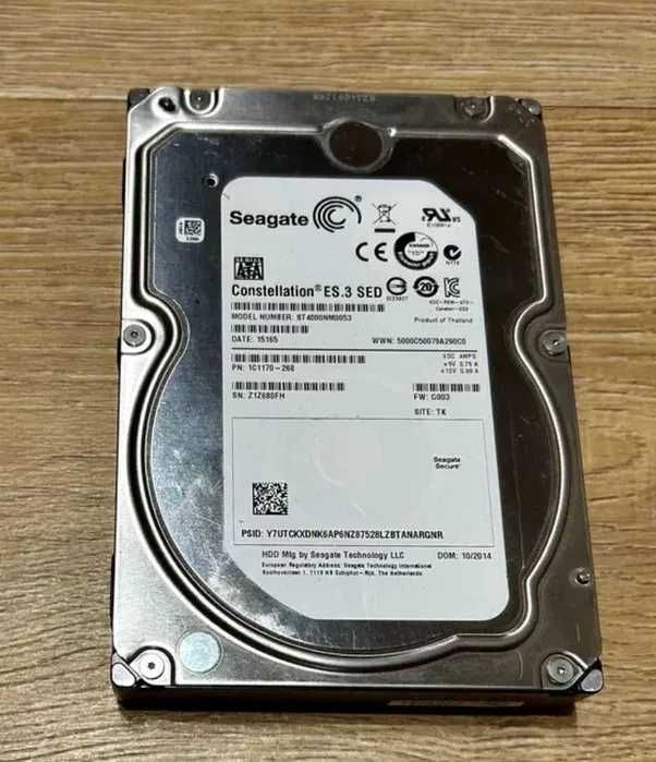 Dysk twardy HDD Seagate Constellation ES.3 SED 4TB SATA CMR