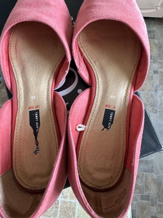 Туфлі балетки s.Oliver замша шкіра