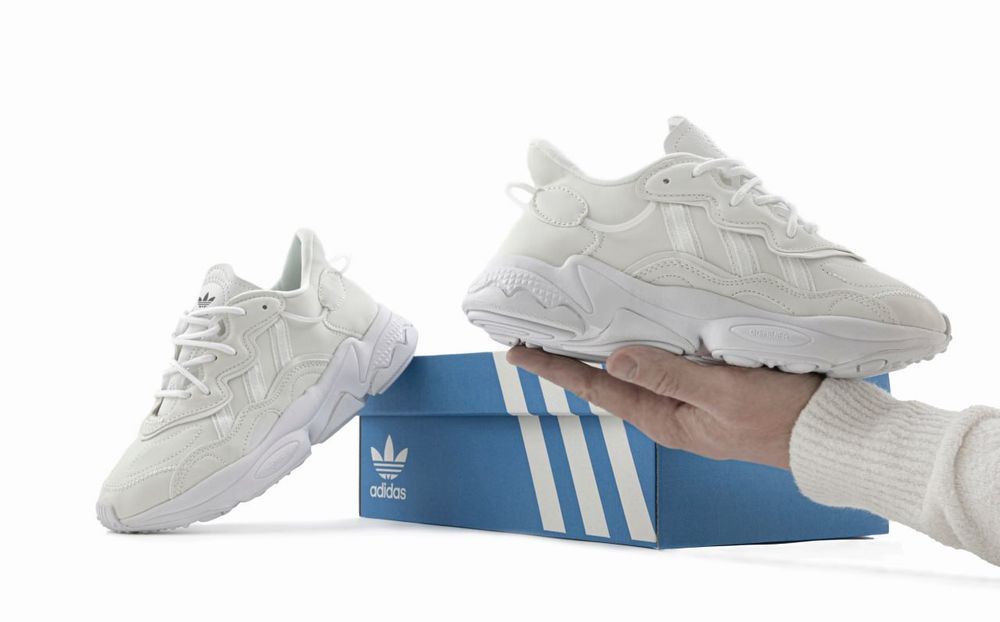Кросівки Adidas Ozweego Triple White premium