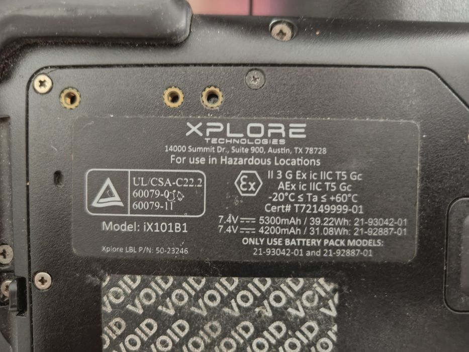 Xplore XSLATE D10 iX101B1 pancerny tablet Windows 10 4GB / 64GB IP65 ATEX