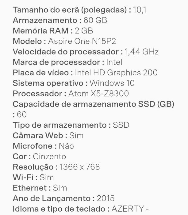 Computador Acer com Touch