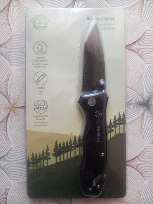 Nóż turystyczny nożyk noz scyzoryk nowy