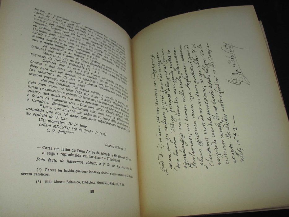 Livro Relação dos feitos de Dom Antão dAlmada 1940