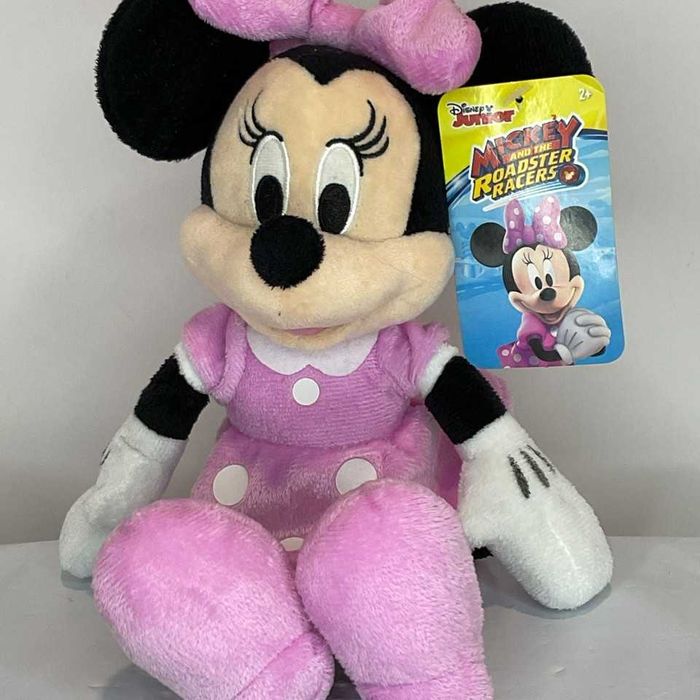 Pelúcia Disney Minnie Mouse do Mickey And The Roadster Racers Etiqueta