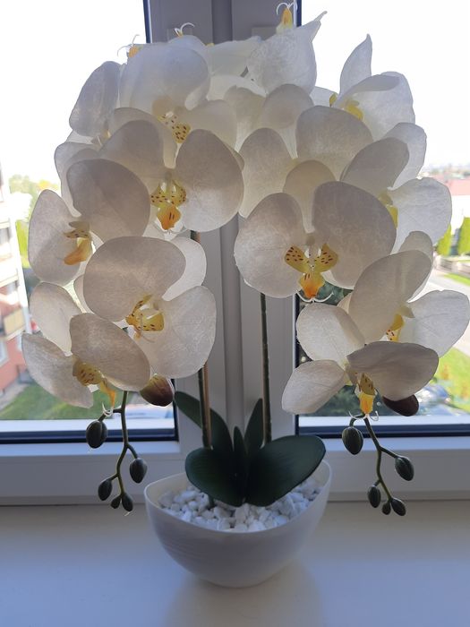 Storczyk sztuczny satynowy jak żywy