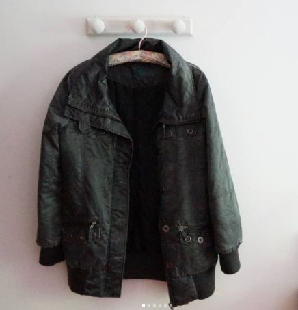 Casaco de Mulher M cinzento impermeavel