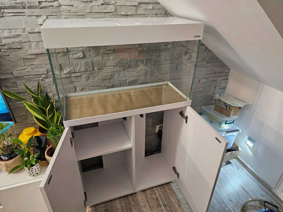 Akwarium Aquael Opti Set 125 biały + pełny osprzęt