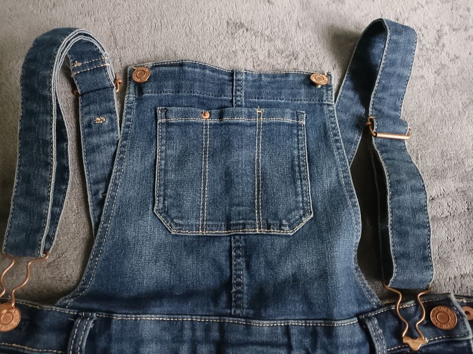 Dżinsowe dziecięce ogrodniczki h&m