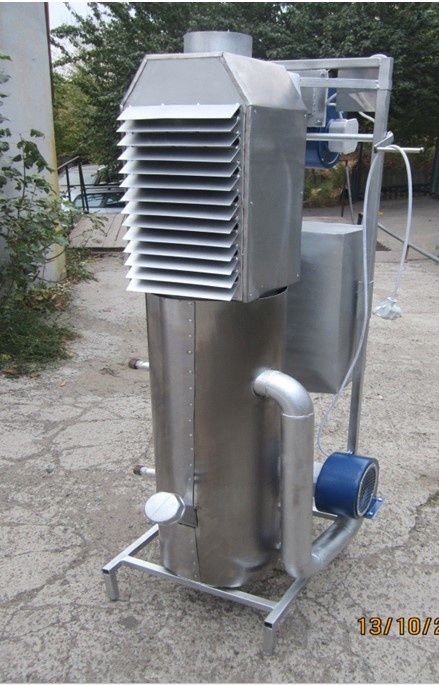 Турбированная печка-котёл на отработке