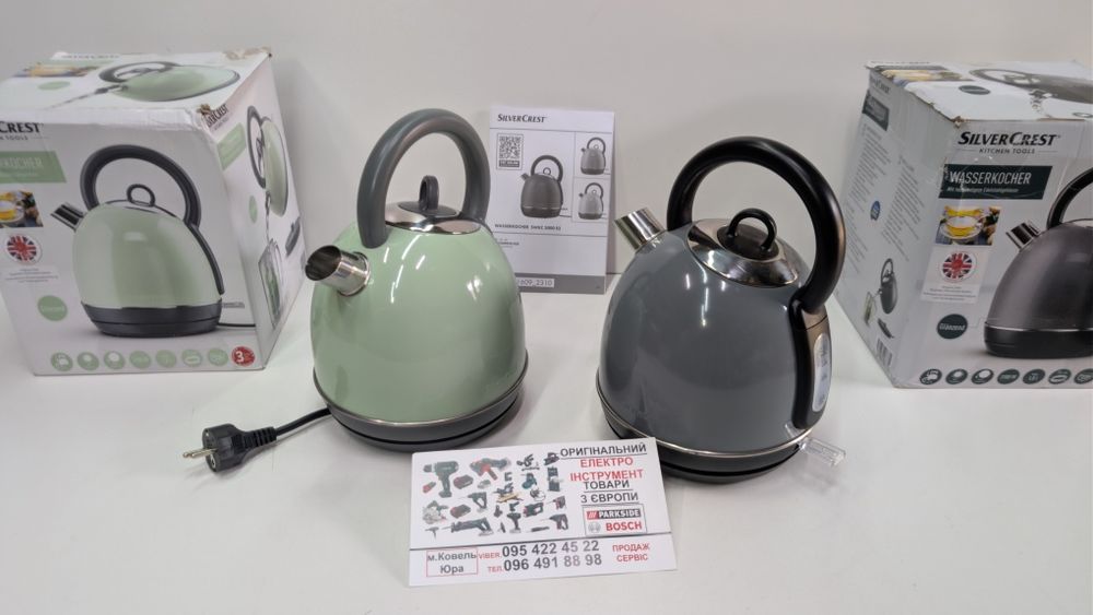 Новий потужний оригінал чайник з Німеччини SILVER CREST SWKC 3000/електро/електричний /электрический
