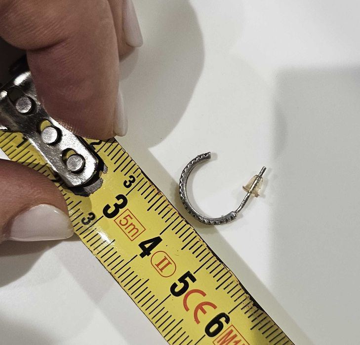 Brincos pequenos prata e zircónias