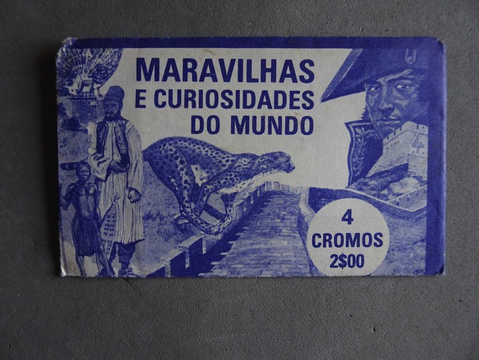 Carteira de cromos fechada Maravilhas e Curiosidades do Mundo