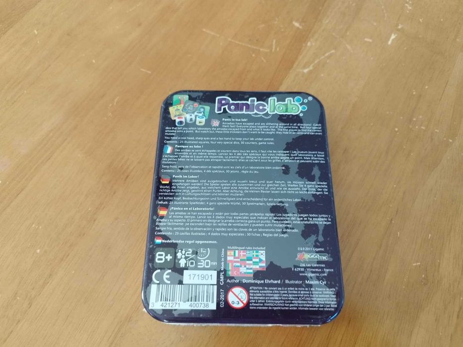 Jogo de Tabuleiro Panic Lab
