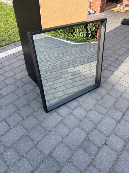 Lustro IKEA NISSEDAL 65x65 czarne - stan bardzo dobry