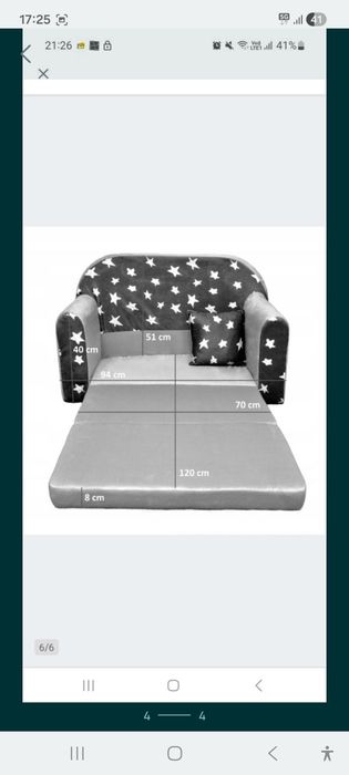 Kanapa piankowa dla dzieci