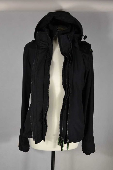 SUPERDRY Windcheater Kurtka Damska M Oryginalna Super Stan Kaptur