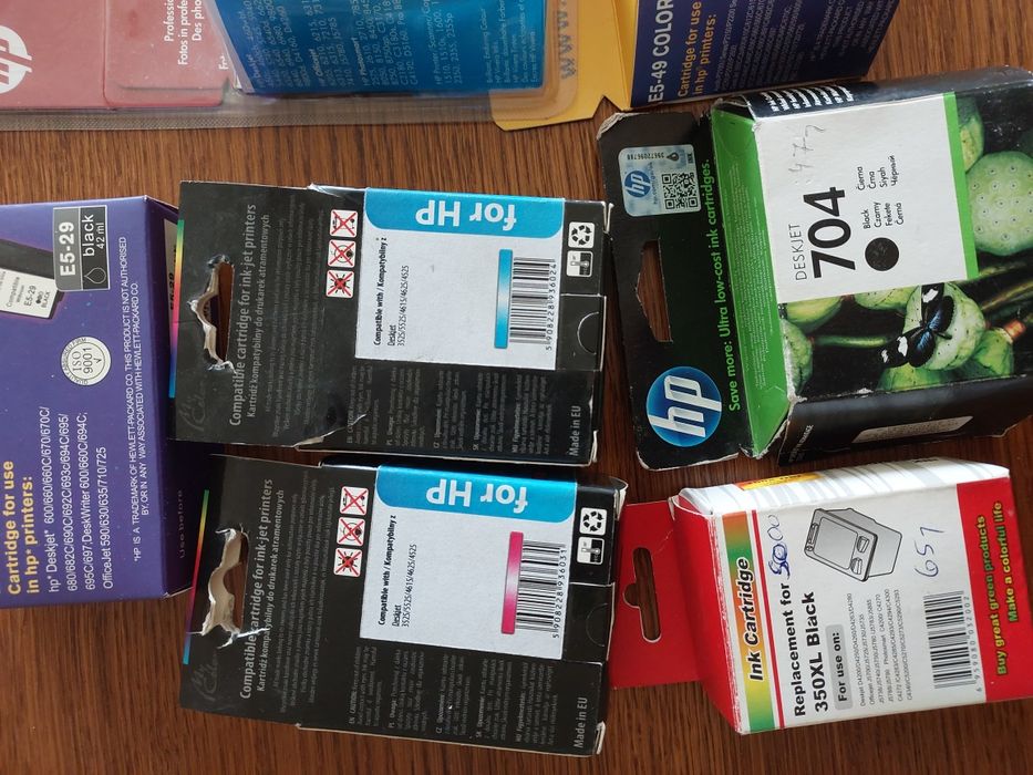 Sprzedam tusze mix do drukarek HP