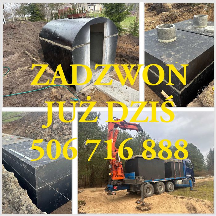 Szamba betonowe, Piwnice, Kanały samochodowe GIBY