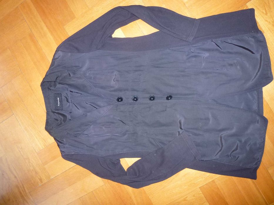 Kurtka tunika czarna TAIFUN cienka roz.L/XL