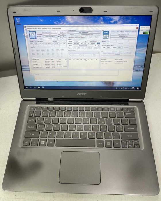 Ультрабук Acer Aspire S3 i5, хорошая батарея, алюминий