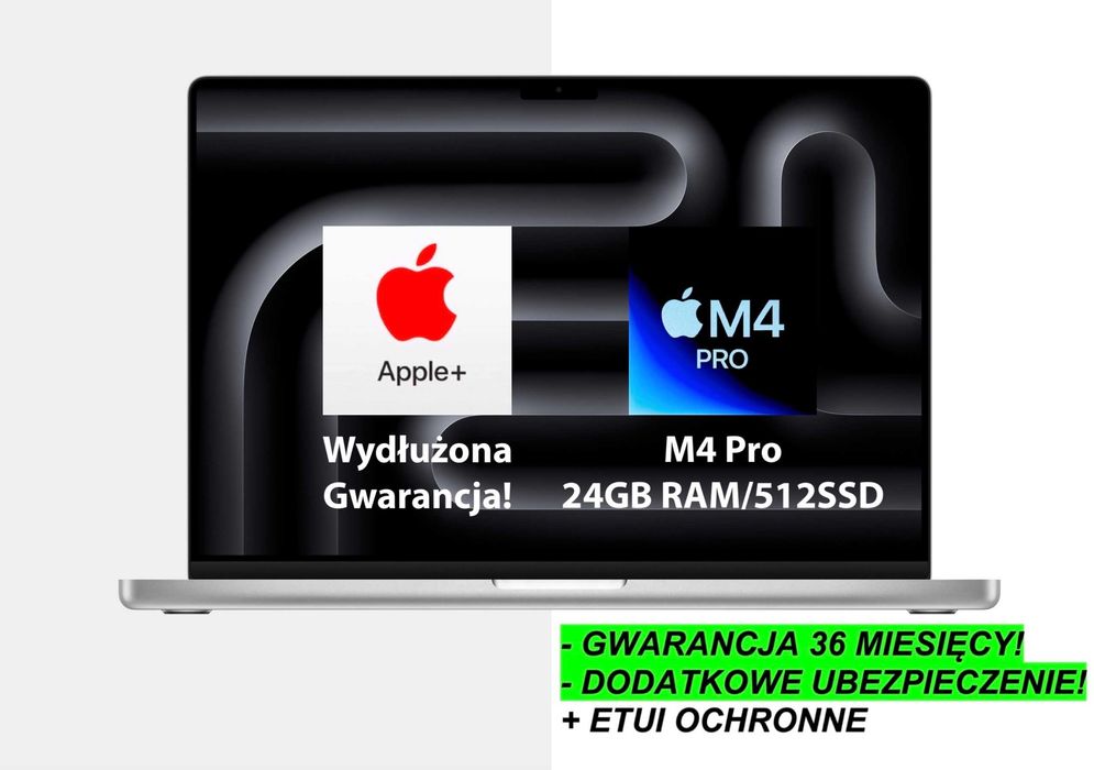 NOWY Apple MacBook Pro 16 M4 PRO 24GB RAM 512GB DODATKI GW-3LATA! FV23