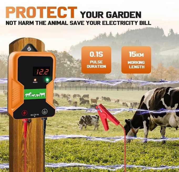 Cerca Elétrica 12Kv 15km 12VDC ou 220VAC