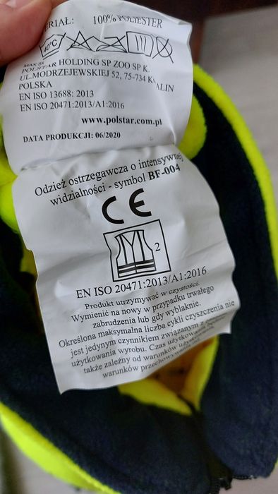 Bluza polarowa robocza odblaskowa