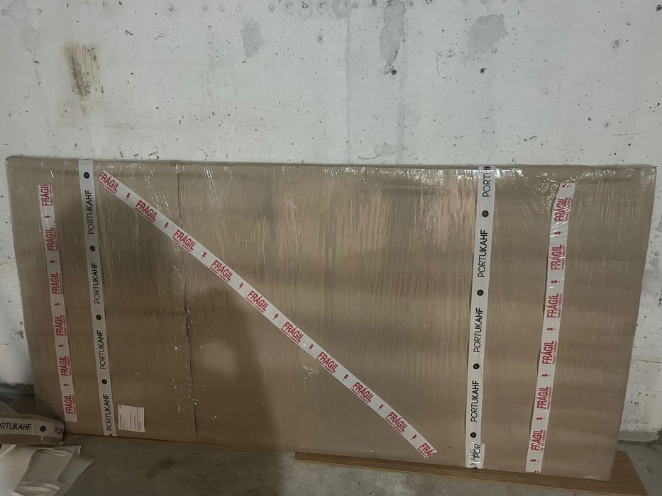 Mesa de vidro retangular “Portukahf” 2,20m x 1m