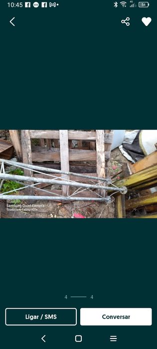 Pilares galvanizados usados