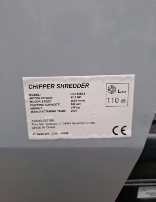 Rozdrabniacz do gałęzi spalinowy