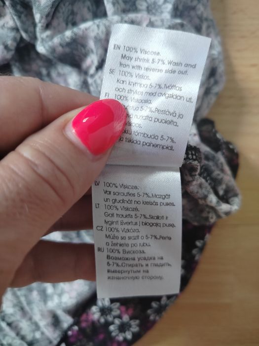 Ładna Duża Bluzka hiszpanka viskoza 48 stan idealny