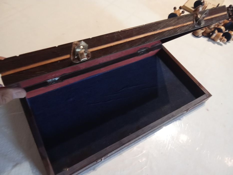 Jogo de Xadrez em madeira, 1970.