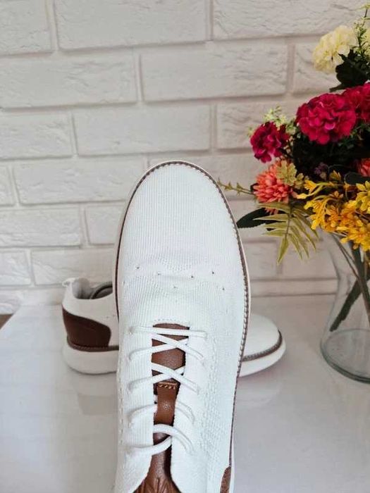 Białe buty męskie 42 klasyczne buty meskie 42 białe