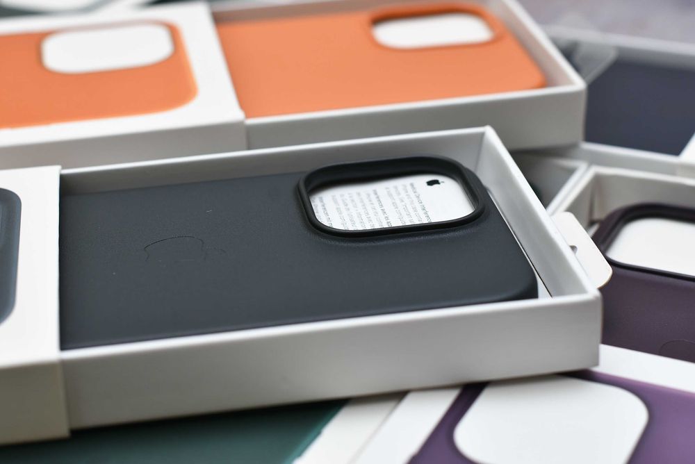 Официальный чехол кожаный Leather Case iphone 11-14 pro max Magsafe