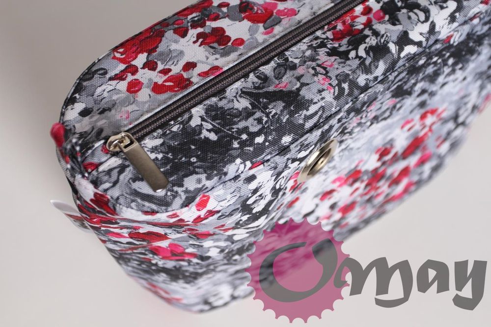 organizer do OBAG URBAN +OPASKA kwiaty akwarelowe róż szary VIP OMAY