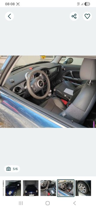 Mini Cooper 1600 gasolina