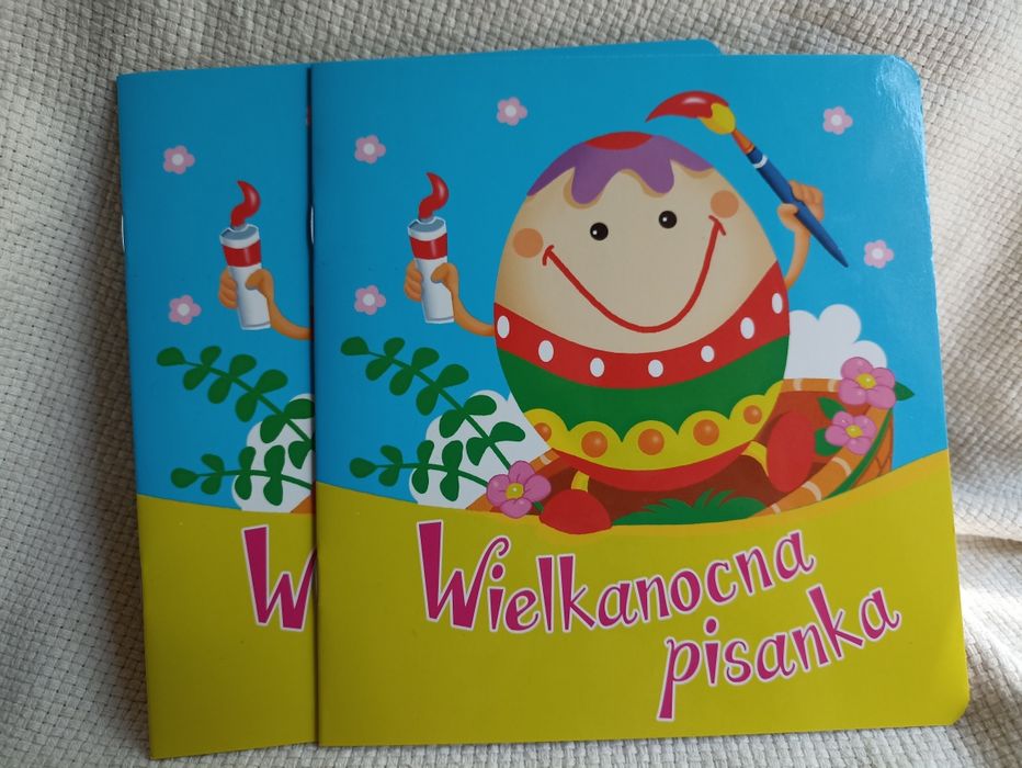 Wielkanocna pisanka książeczka wierszyk dla dzieci 2 sztuki