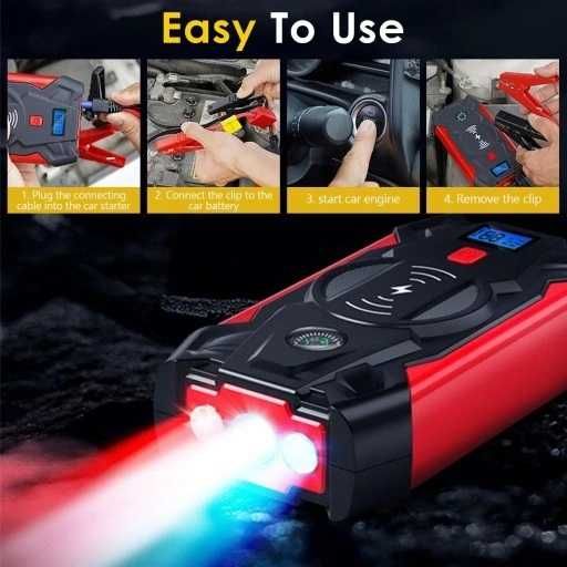 Пуско-зарядний пристрій Бустер Jump Starter для авто 39800мАч