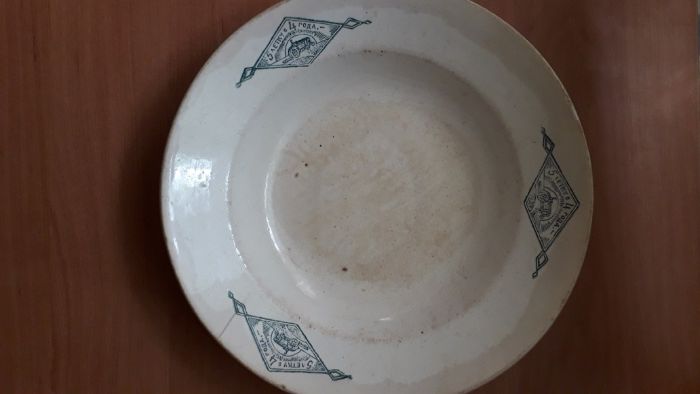 Тарелка агитационная "5 летку за 4 года". РАРИТЕТ!