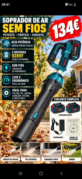 Soprador Pro. 134€ Oportunidade