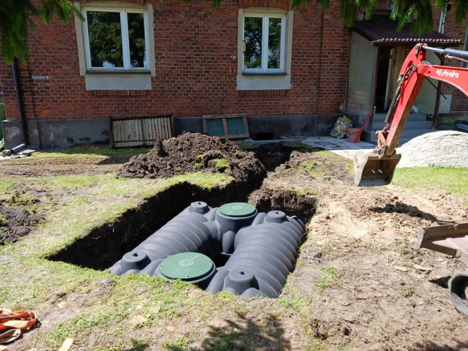 Usługi minikoparka drenaże