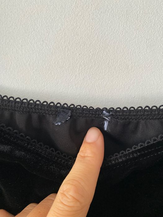 NOWA Sukienka Welur ASOS 42/XL Basque Waist Vampy Gotycka