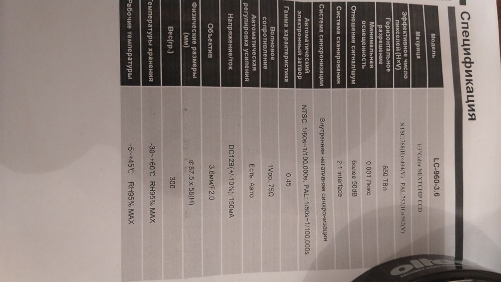 Удобное аналоговое цветные камеры  б/у.