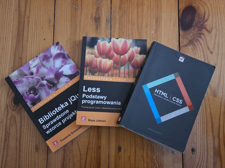 HTML i CSS, LESS podstawy programowania, Bibioteka jQeuery wzroce
