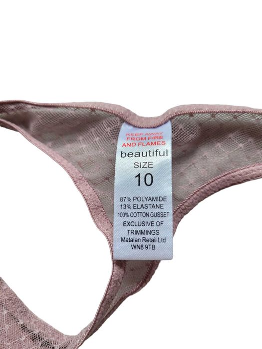 Koronkowy komplet bielizny 70B 38,M biustonosz stringi bielizna damska