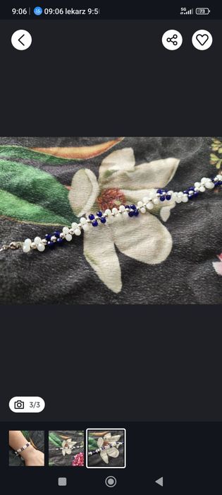 Ręcznie robiona bransoletka z koralików, handmade