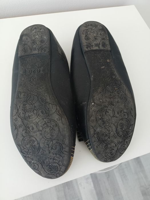 Baleriny damskie balerinki czarne 39